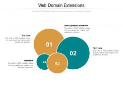 Web domain extensions ppt powerpoint presentation professional designs cpb