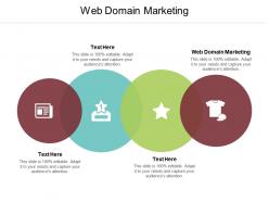 Web domain marketing ppt powerpoint presentation pictures outline cpb