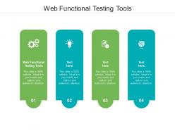Web functional testing tools ppt powerpoint presentation outline ideas cpb