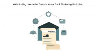 Web Hosting Newsletter Domain Name Email Marketing Illustration