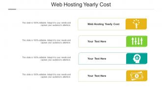 Web hosting yearly cost ppt powerpoint presentation show brochure cpb