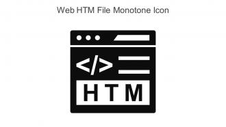 Web Htm File Monotone Icon In Powerpoint Pptx Png And Editable Eps Format