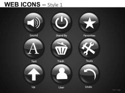 Web icons style 1 powerpoint presentation slides db