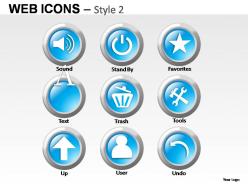 Web icons style 2 powerpoint presentation slides