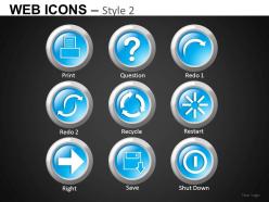 Web icons style 2 powerpoint presentation slides db