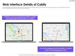 Web interface details of cabify investor funding elevator