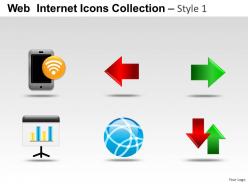 Web internet icons style 1 powerpoint presentation slides