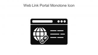 Web Link Portal Monotone Icon In Powerpoint Pptx Png And Editable Eps Format