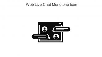 Web Live Chat Monotone Icon In Powerpoint Pptx Png And Editable Eps Format