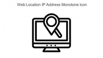 Web Location IP Address Monotone Icon In Powerpoint Pptx Png And Editable Eps Format