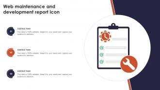 Web Maintenance And Development Report Icon