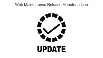 Web Maintenance Release Monotone Icon In Powerpoint Pptx Png And Editable Eps Format