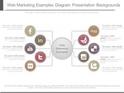Web Marketing Examples Diagram Presentation Backgrounds
