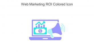 Web Marketing ROI Colored Icon In Powerpoint Pptx Png And Editable Eps Format
