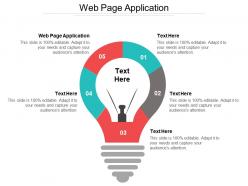 Web page application ppt powerpoint presentation gallery images cpb