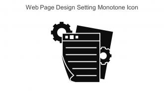 Web Page Design Setting Monotone Icon In Powerpoint Pptx Png And Editable Eps Format