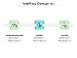 Web page development ppt powerpoint presentation visual aids infographic template cpb