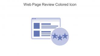 Web Page Review Colored Icon In Powerpoint Pptx Png And Editable Eps Format