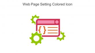Web Page Setting Colored Icon In Powerpoint Pptx Png And Editable Eps Format