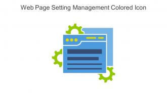 Web Page Setting Management Colored Icon In Powerpoint Pptx Png And Editable Eps Format