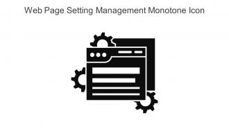 Web Page Setting Management Monotone Icon In Powerpoint Pptx Png And Editable Eps Format