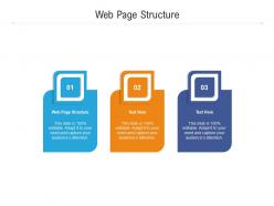 Web page structure ppt powerpoint presentation visual aids background images cpb