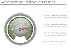 Web performance dashboard snapshot ppt samples