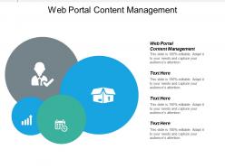 Web portal content management ppt powerpoint presentation infographics graphic tips cpb