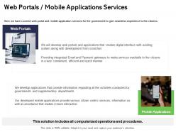 Web Portals Mobile Applications Services Citizens Ppt Powerpoint Presentation Outline Files