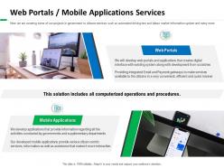 Web portals mobile applications services makes ppt powerpoint presentation icon demonstration