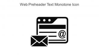 Web Preheader Text Monotone Icon In Powerpoint Pptx Png And Editable Eps Format