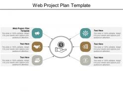 Web project plan template ppt powerpoint presentation model gridlines cpb
