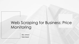 Web Scraping For Business Price Monitoring PPT Mockup AT