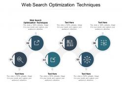 Web search optimization techniques ppt powerpoint presentation pictures infographic template cpb