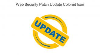 Web Security Patch Update Colored Icon In Powerpoint Pptx Png And Editable Eps Format