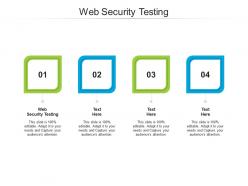 Web security testing ppt powerpoint presentation icon graphics example cpb