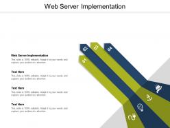 Web server implementation ppt powerpoint presentation icon background cpb