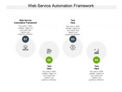Web service automation framework ppt powerpoint presentation portfolio examples cpb