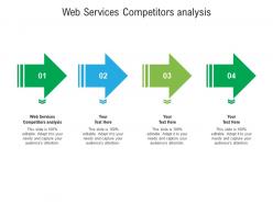 Web services competitors analysis ppt powerpoint presentation layouts design templates cpb