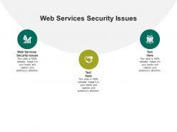 Web services security issues ppt powerpoint presentation infographic template demonstration cpb