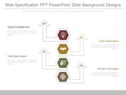 Web specification ppt powerpoint slide background designs