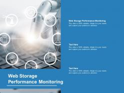 Web storage performance monitoring ppt powerpoint professional files cpb