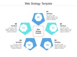 Web strategy template ppt powerpoint presentation portfolio icons cpb