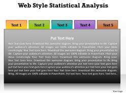 Web style statistical analysis powerpoint diagram templates graphics 712