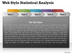 Web style statistical analysis powerpoint slides presentation diagrams templates