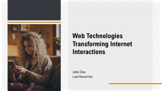 Web Technologies Transforming Internet Interaction PPT Mockup AT