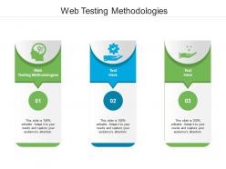 Web testing methodologies ppt powerpoint presentation icon mockup cpb