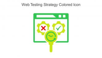 Web Testing Strategy Colored Icon In Powerpoint Pptx Png And Editable Eps Format