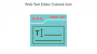 Web Text Editor Colored Icon In Powerpoint Pptx Png And Editable Eps Format