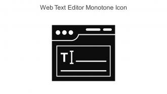 Web Text Editor Monotone Icon In Powerpoint Pptx Png And Editable Eps Format